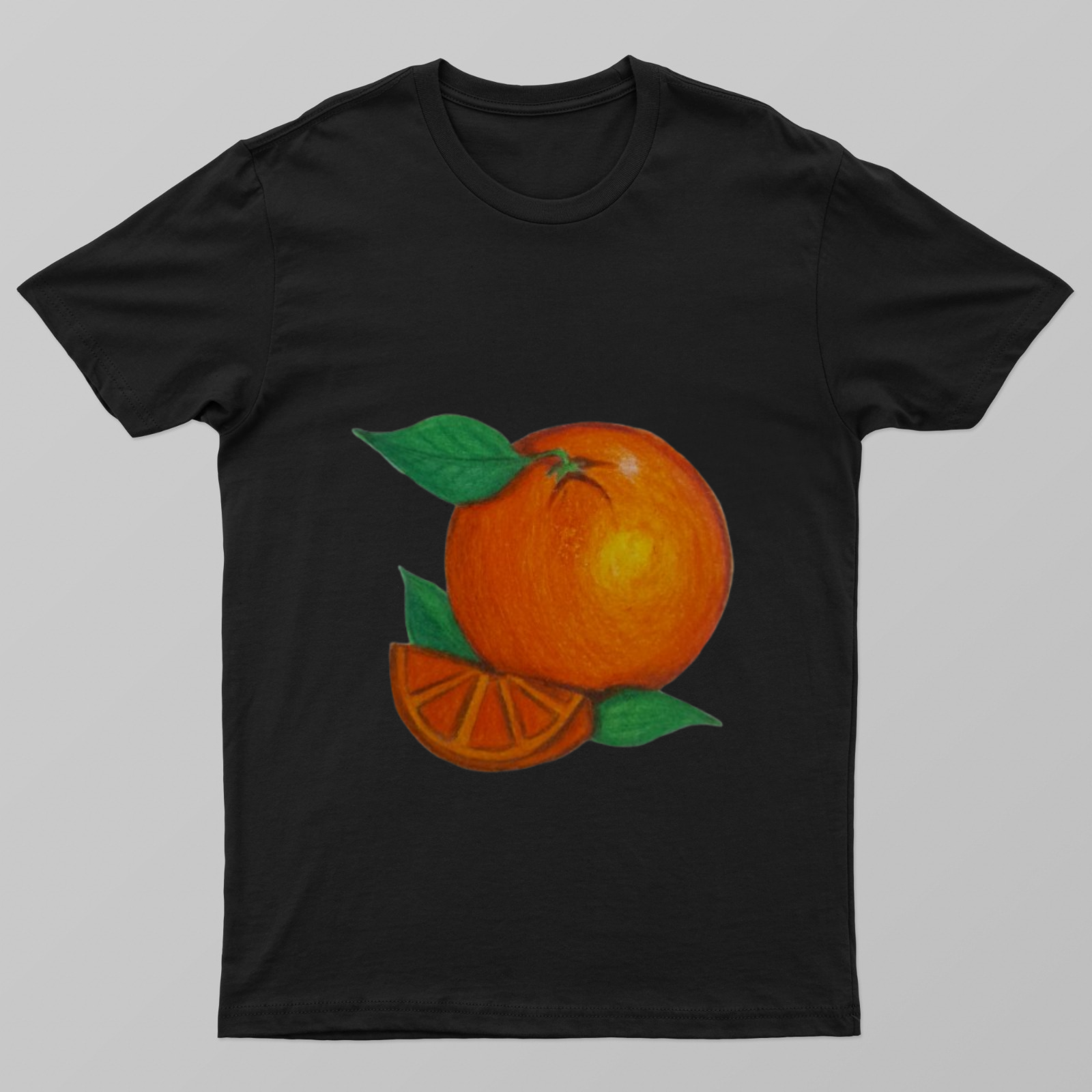 Orange Unisex T-shirt by Saptaparna Mitra 