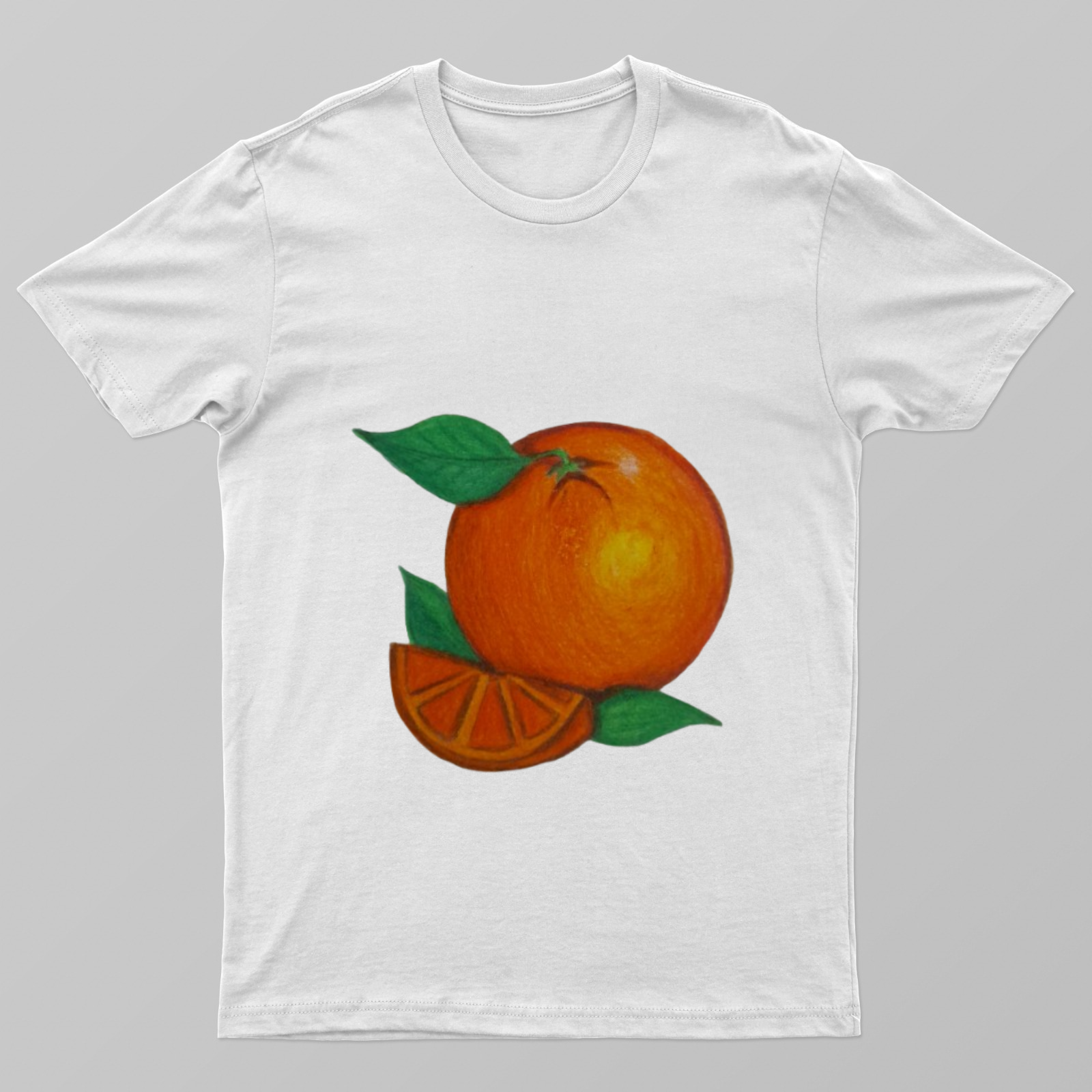 Orange Unisex T-shirt by Saptaparna Mitra 