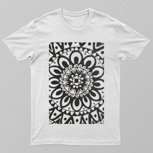 Mandala Art 1 Unisex T-shirt by Saptaparna Mitra 