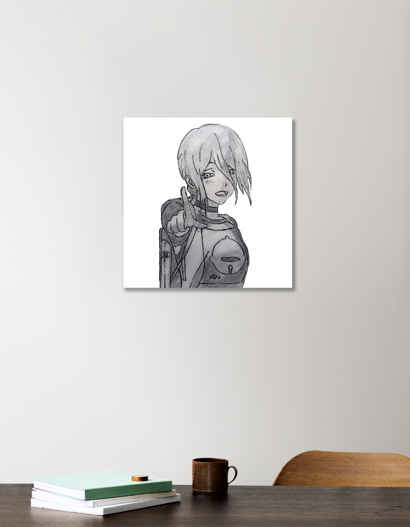 Reze Illustration 12"x12" Acrylic Square Poster by @_atehannah