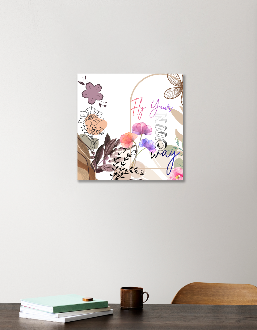 Minimal Aesthetic 12"x12" Acrylic Square Poster by @karunya_artistry