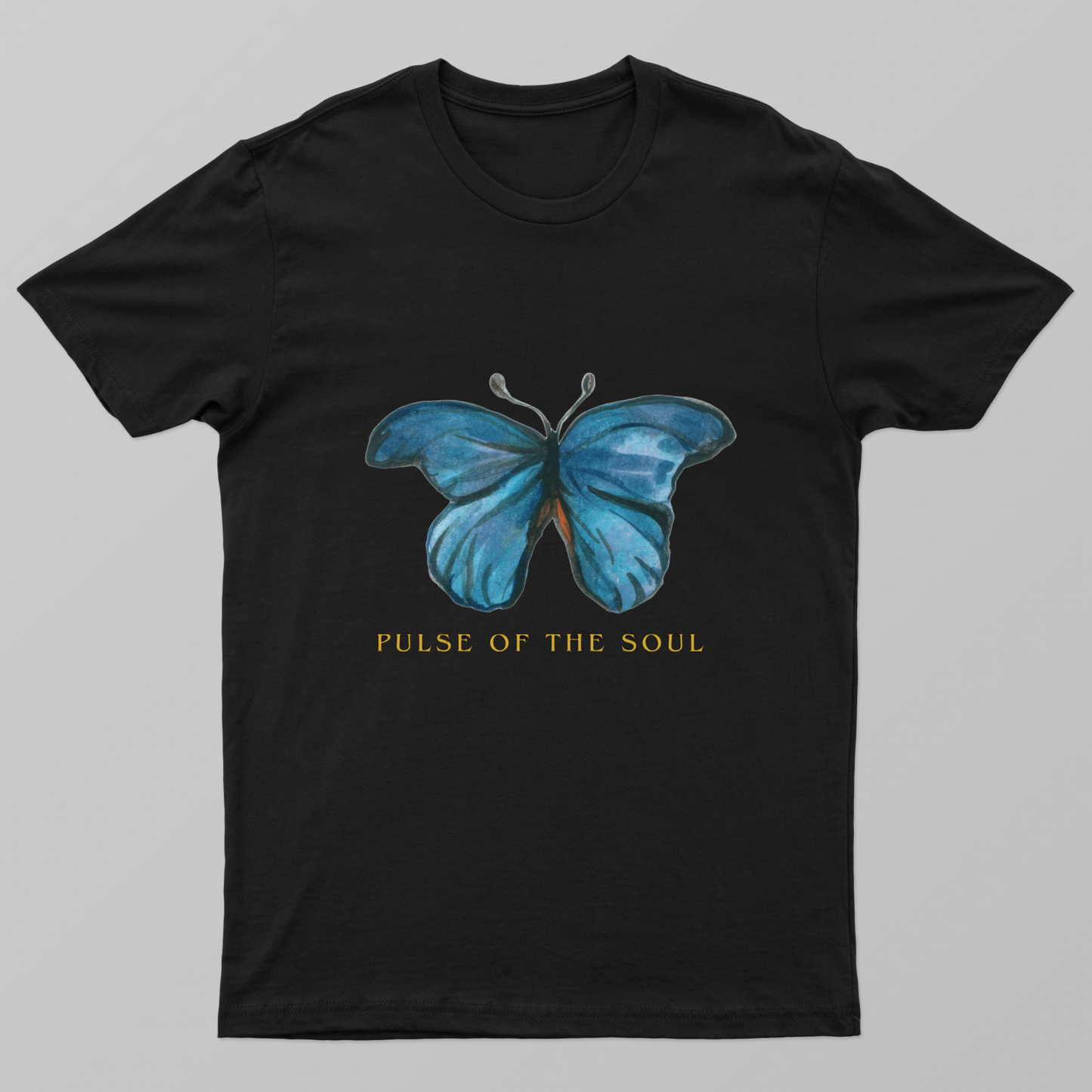 Pulse of the Soul - Aesthetic Watercolor Butterfly Graphic T-Shirt Unisex T-shirt by @monalisa_bera17