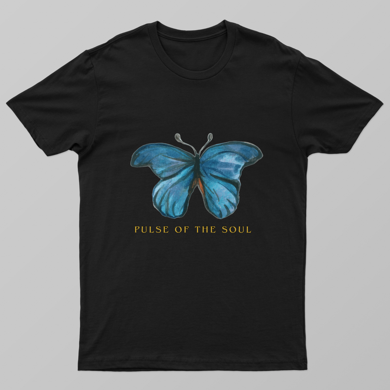 Pulse of the Soul - Aesthetic Watercolor Butterfly Graphic T-Shirt Unisex T-shirt by @monalisa_bera17