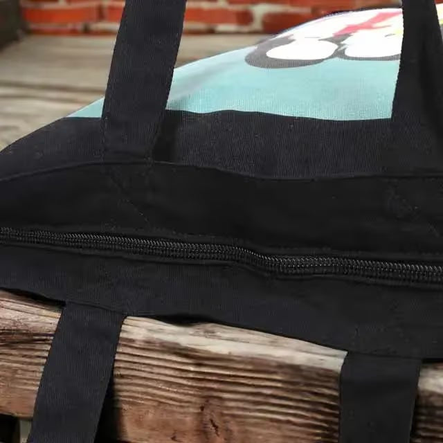Lotus friend Zipper Tote Bag by Subha sardar