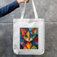 minimal fancy tote bag Zipper Tote Bag by @lively._.lily