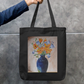 Flower Vase Zipper Tote Bag by Saptaparna Mitra 