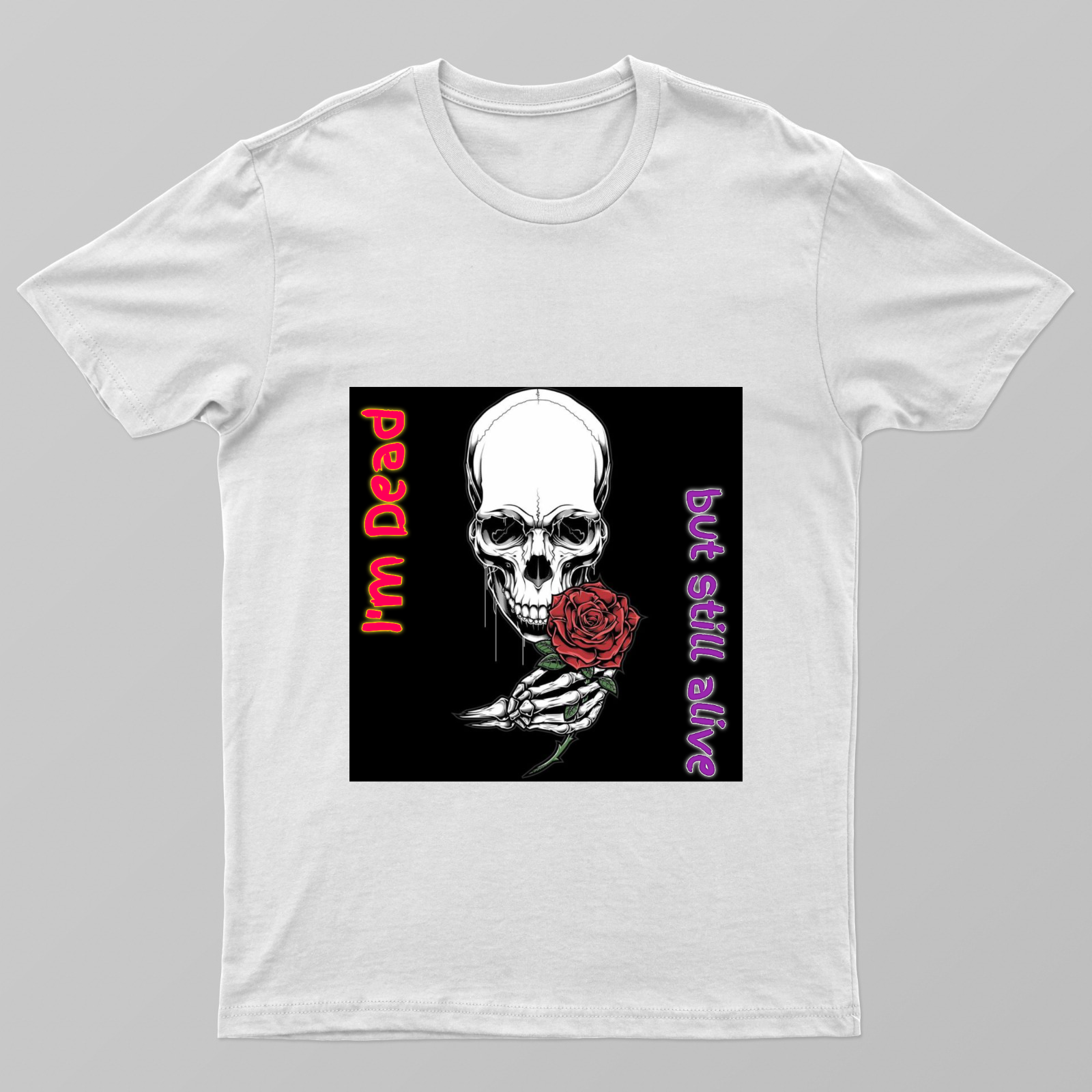 Skull T-shirt English quote, English Unisex T-shirt by Somenath Majumdar