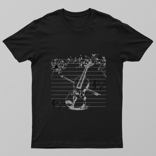 Minimal Music design Unisex T-shirt by @karunya_artistry