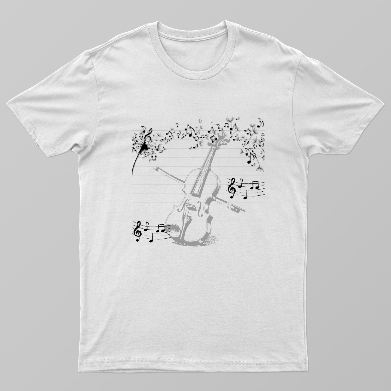 Minimal Music design Unisex T-shirt by @karunya_artistry