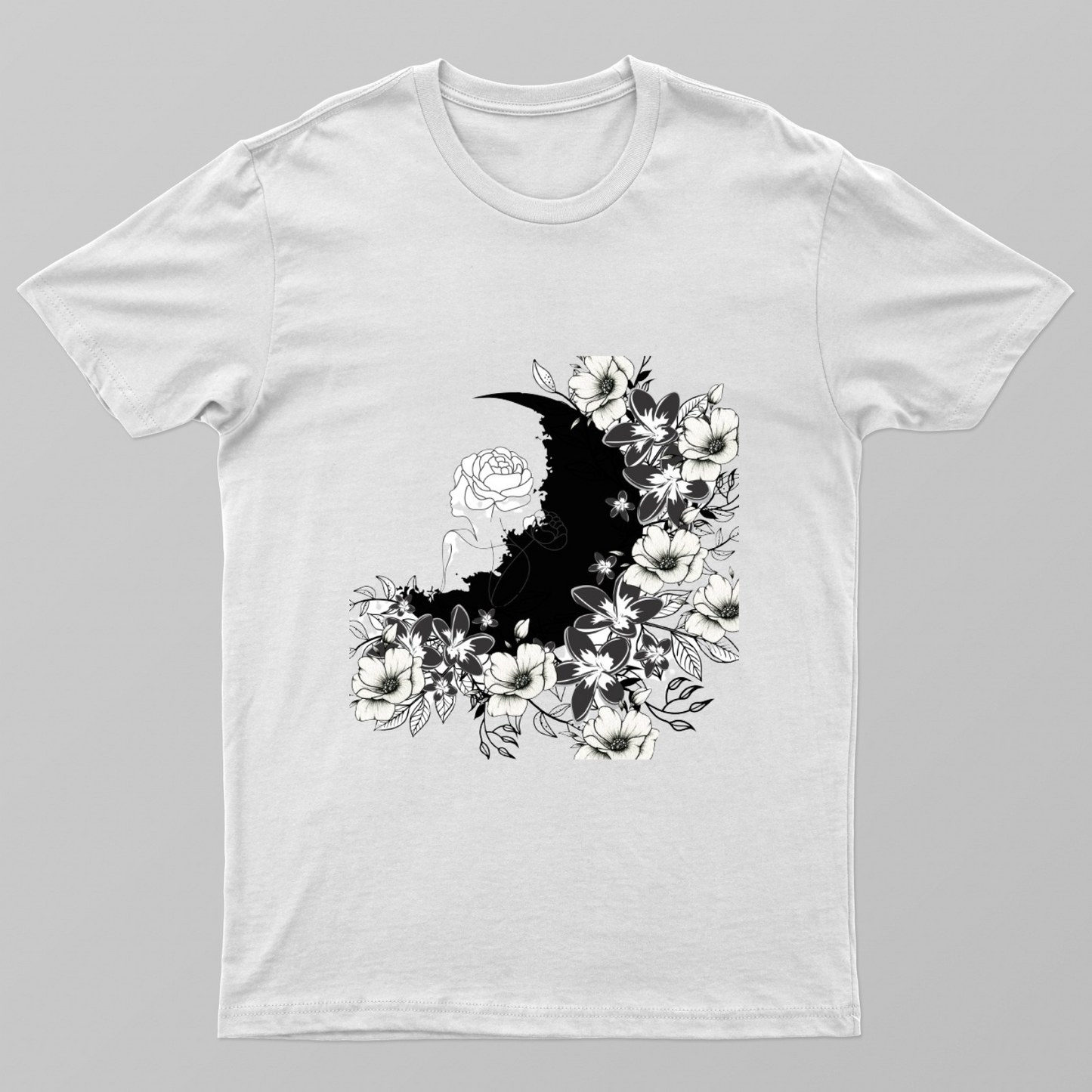Moon illustration Unisex T-shirt by @karunya_artistry