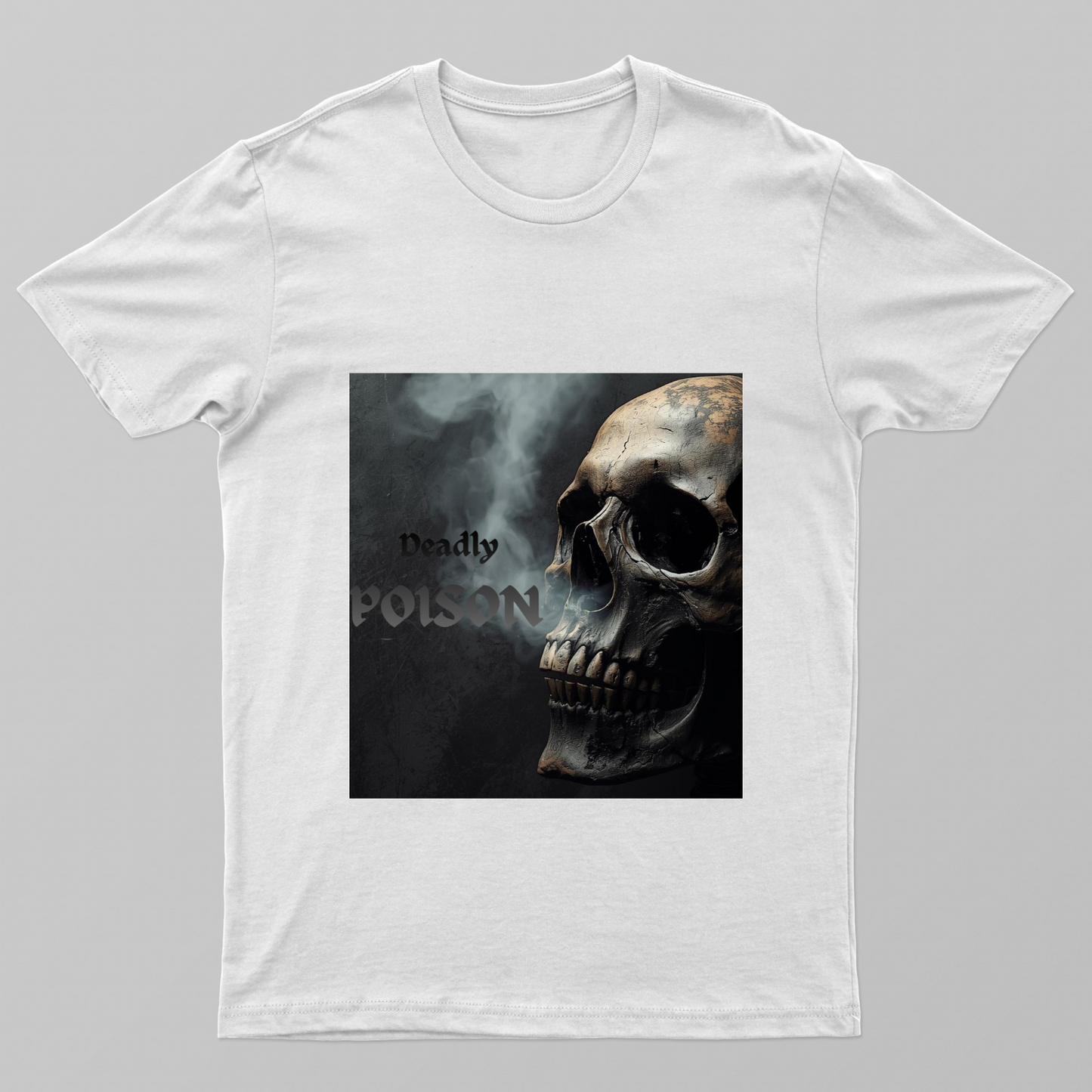Deadly POISON Skull Design Unisex T-shirt by Saptaparna Mitra 