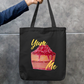 Yummy tote bag Zipper Tote Bag by @miralynadoraartworks