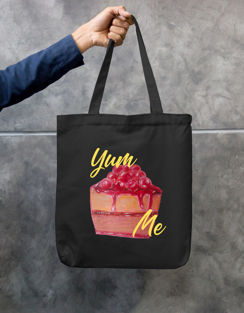 Yummy tote bag Zipper Tote Bag by @miralynadoraartworks