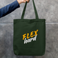 Flex Hard - Gen Z Streetwear Tote Zipper Tote Bag by @tejrapelukis
