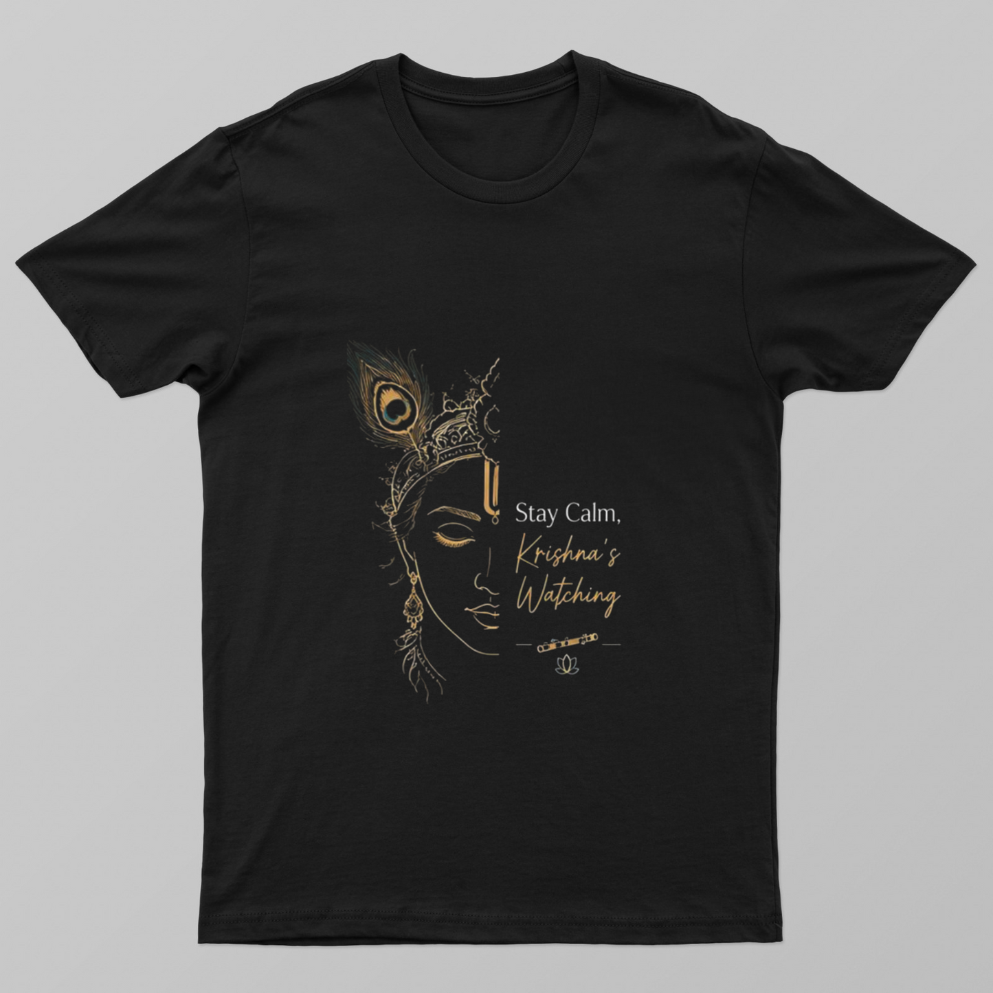 Stay Calm Krishna Watching Unisex T-shirt by @rd_digital_store