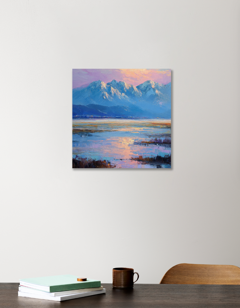 River side 3 12"x12" Acrylic Square Poster by @rd_digital_store