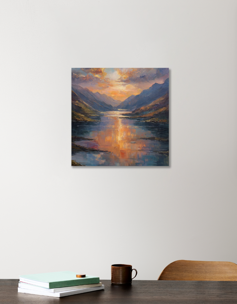 River side 4 12"x12" Acrylic Square Poster by @rd_digital_store