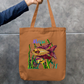 Aqua inspire bag Zipper Tote Bag by @miralynadoraartworks