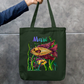 Aqua inspire bag Zipper Tote Bag by @miralynadoraartworks