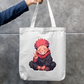 Zipper tote bag with jjk character Zipper Tote Bag by @orewa___uchiha_7