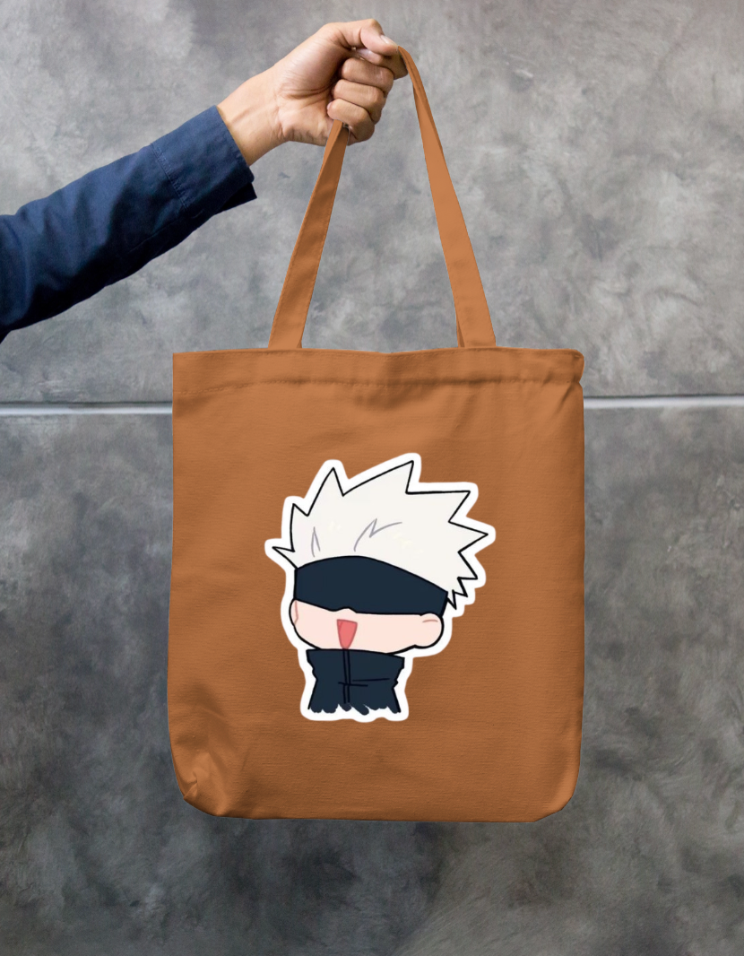 Zipper tote bag with gojo on it Zipper Tote Bag by @orewa___uchiha_7