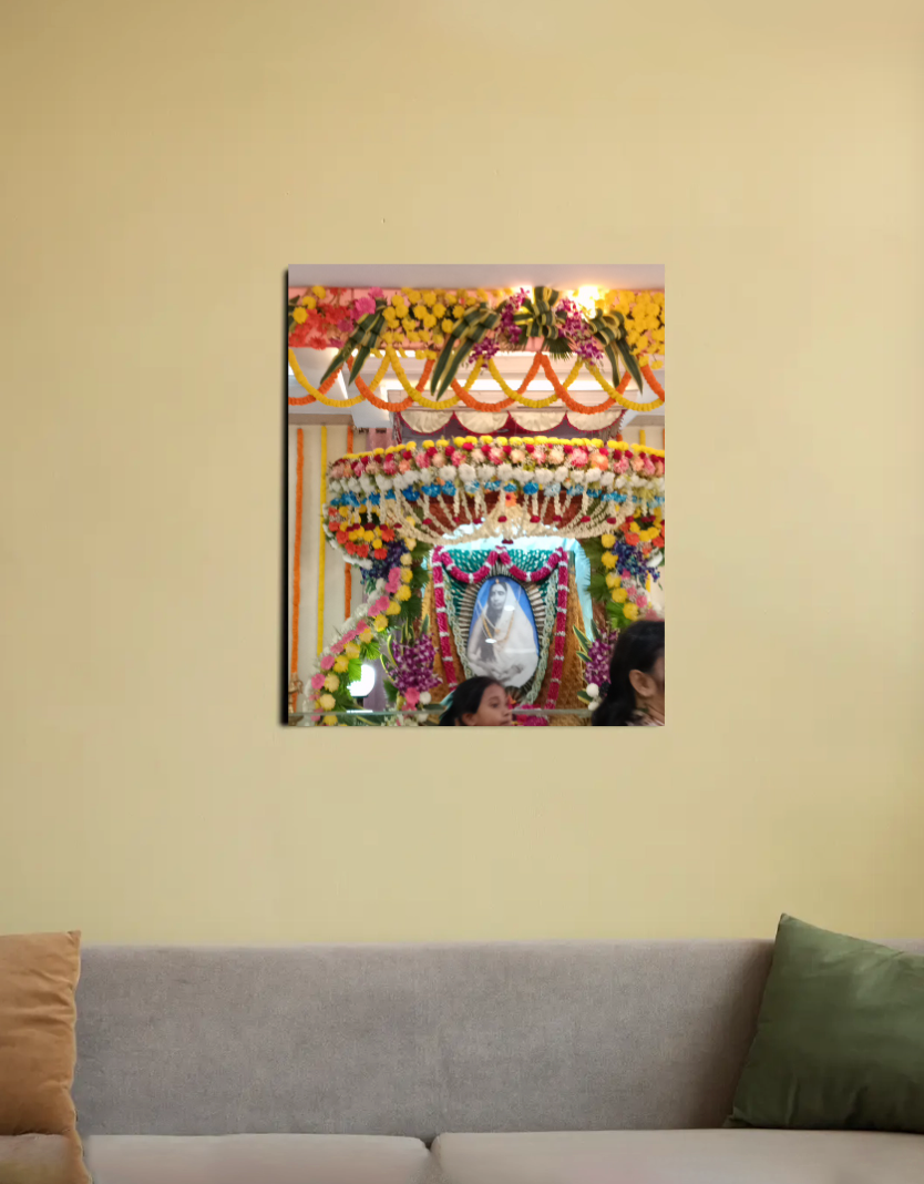 Maa Sarada 16"x20" Canvas Poster by @art.by._adrija
