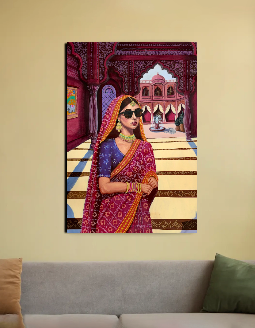 Modern Maharani 20"x30" Canvas Poster by @modernmaharaniart