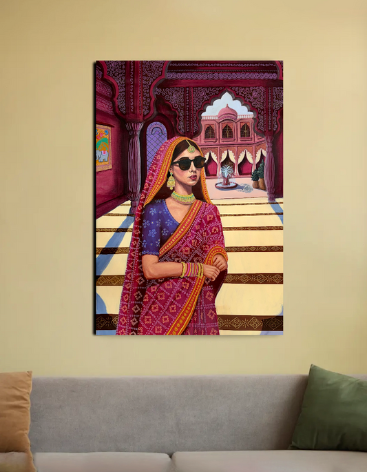 Modern Maharani 20"x30" Canvas Poster by @modernmaharaniart
