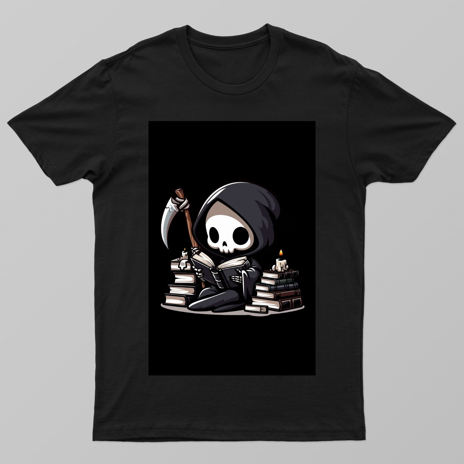 reaper reading Unisex T-shirt by @lively._.lily