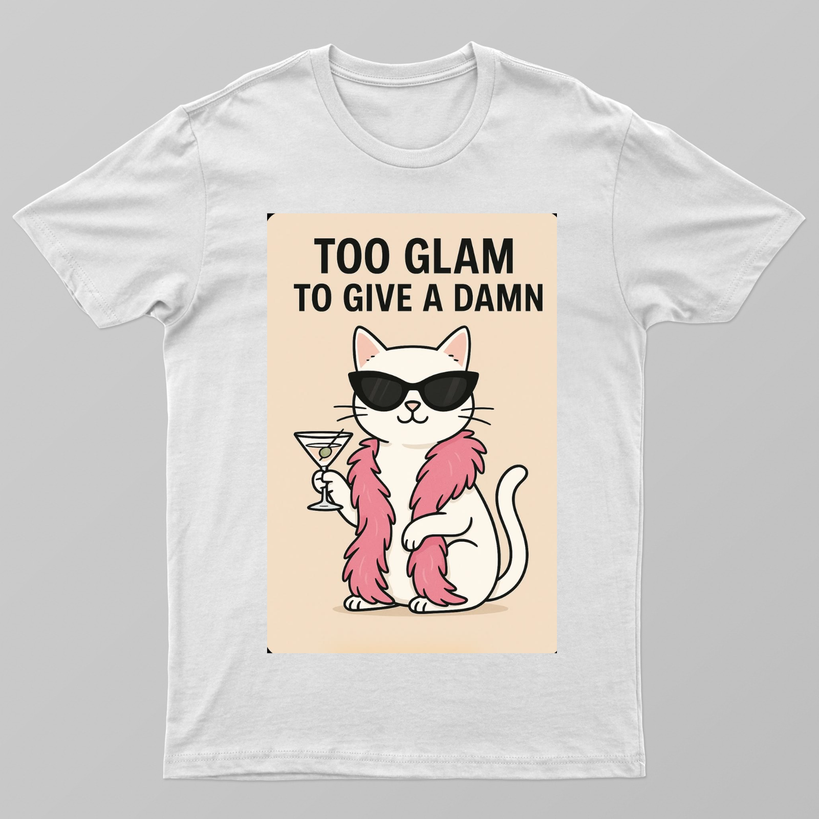 too glam to give a damn Unisex T-shirt by @lively._.lily
