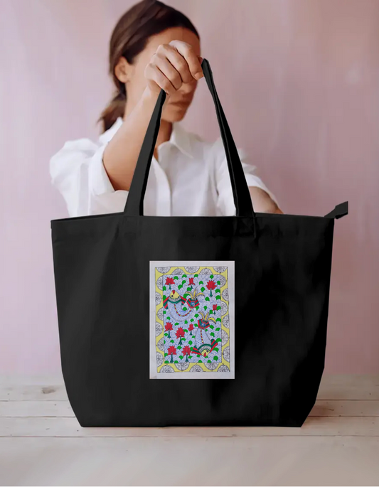 Floating fishes tote bag Everyday Large Tote Bag by Antara Verma