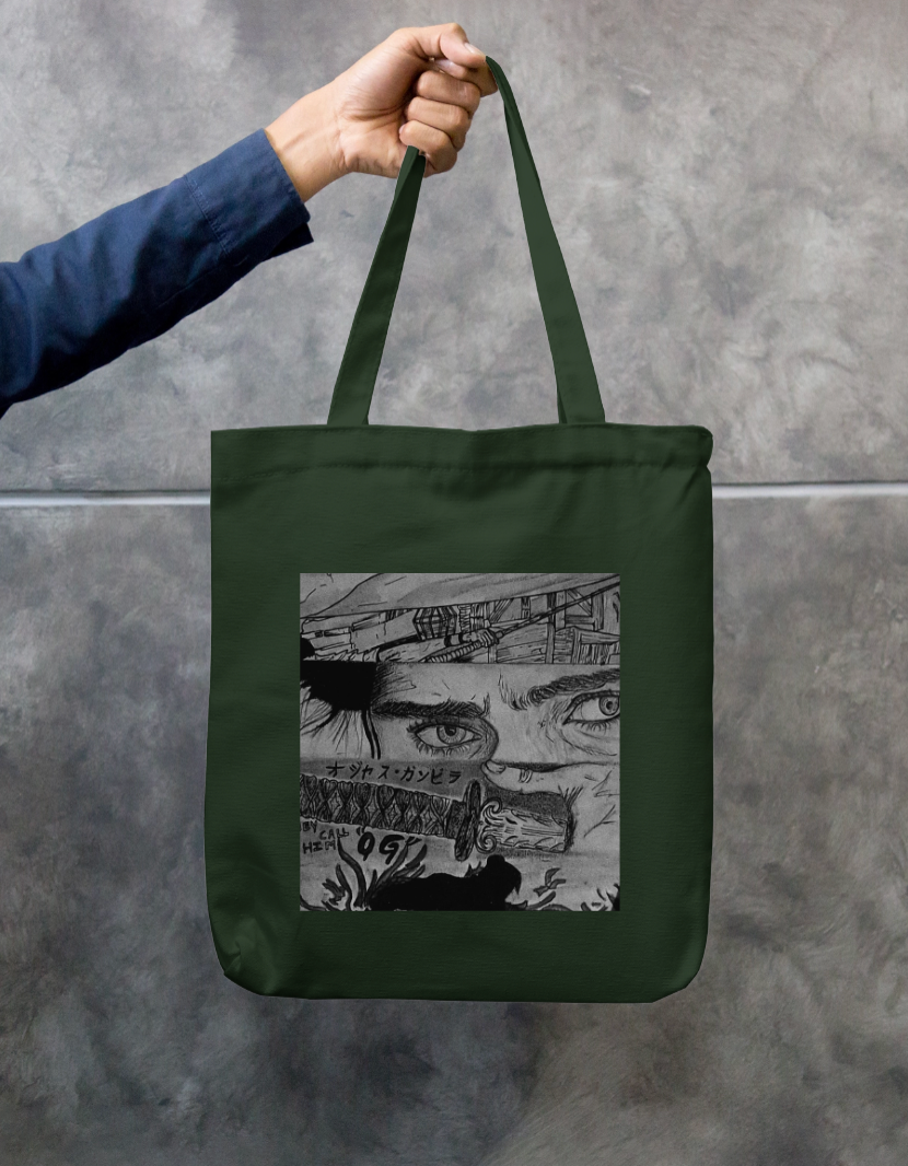 Pawan Kalyan og version tote bag Zipper Tote Bag by @manasaxarts