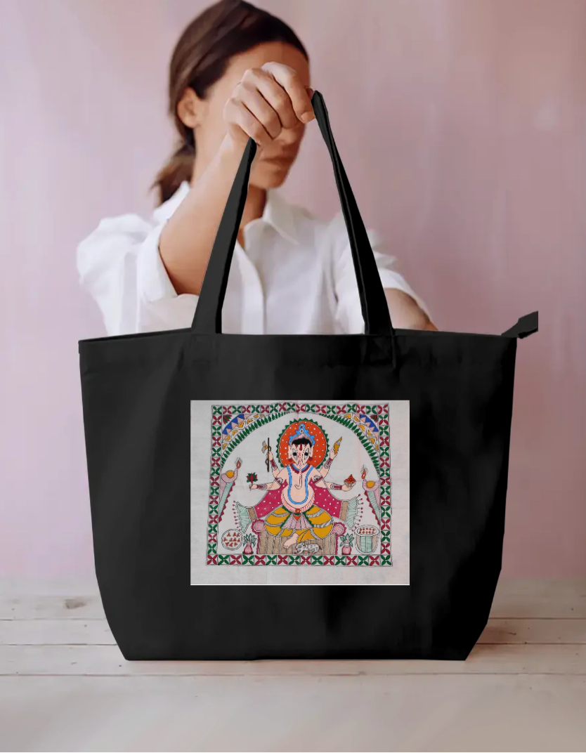 Ganeshji spiritual tote bag Everyday Large Tote Bag by Antara Verma