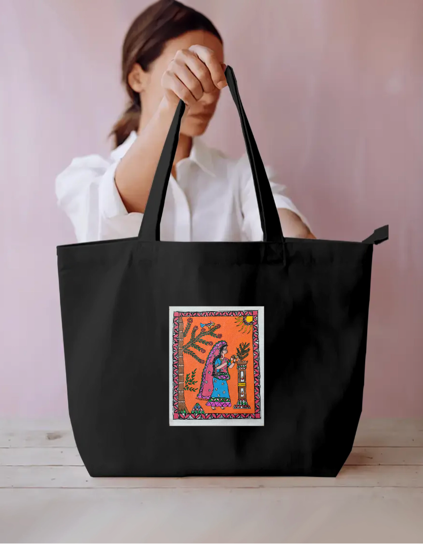 Spiritual tote bag design Everyday Large Tote Bag by Antara Verma