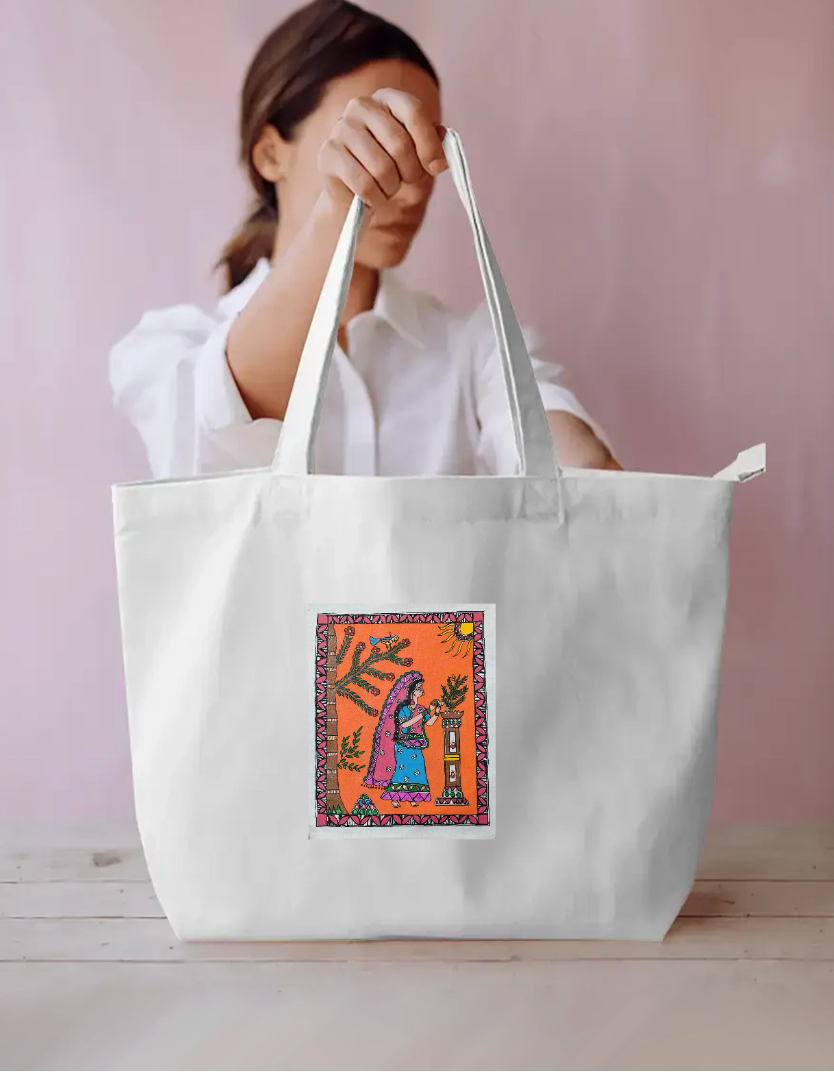 Spiritual tote bag design Everyday Large Tote Bag by Antara Verma