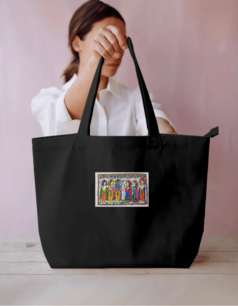 Unique design large tote bag Everyday Large Tote Bag by Antara Verma