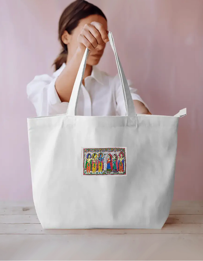 Unique design large tote bag Everyday Large Tote Bag by Antara Verma
