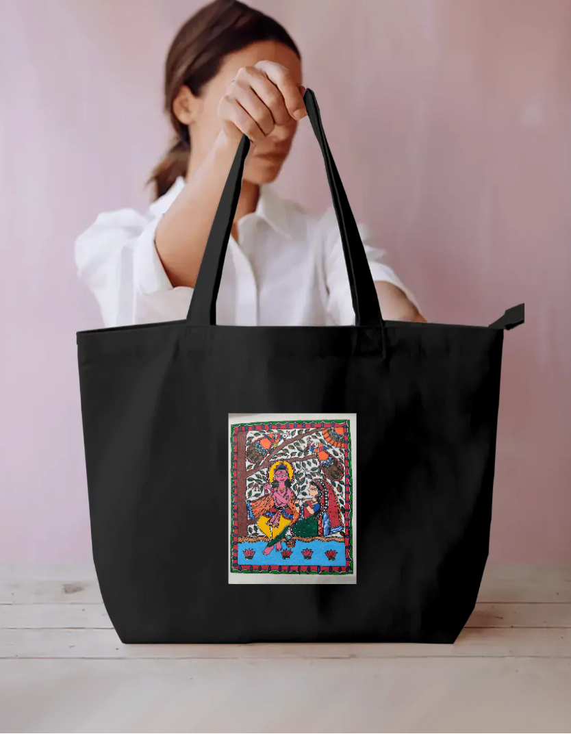 Spiritual moments large tote bag Everyday Large Tote Bag by Antara Verma