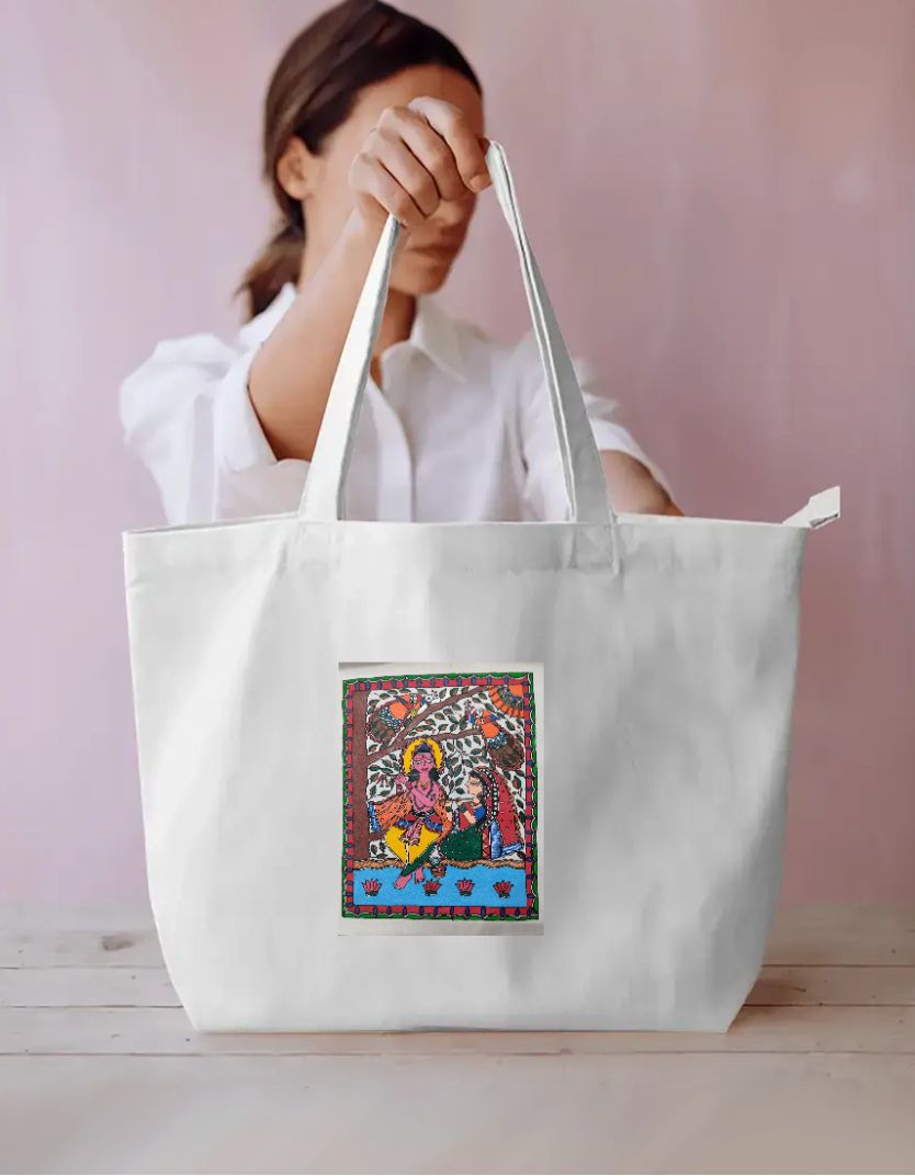 Spiritual moments large tote bag Everyday Large Tote Bag by Antara Verma