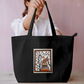 Peacock on a branch theme large tote bag Everyday Large Tote Bag by Antara Verma