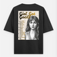 Inspirational Motivation For Girls Oversized T-shirt (Back print) by Saptaparna Mitra 