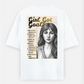 Inspirational Motivation For Girls Oversized T-shirt (Back print) by Saptaparna Mitra 
