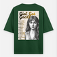 Inspirational Motivation For Girls Oversized T-shirt (Back print) by Saptaparna Mitra 