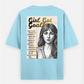 Inspirational Motivation For Girls Oversized T-shirt (Back print) by Saptaparna Mitra 