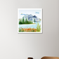 Mountains 12"x12" Acrylic Square Poster by @rd_digital_store