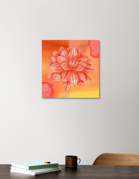 Floral Art 12"x12" Acrylic Square Poster by @rd_digital_store