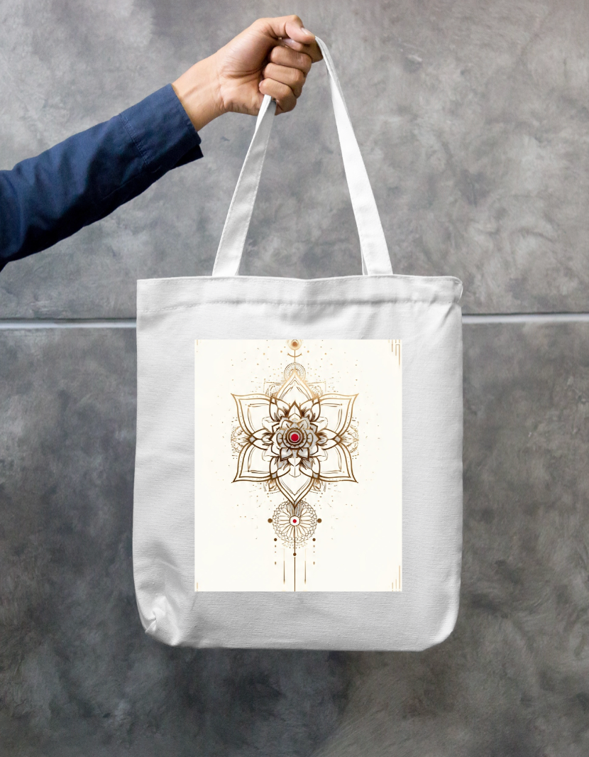 Aesthetic Design Tote Bag Zipper Tote Bag by @rd_digital_store