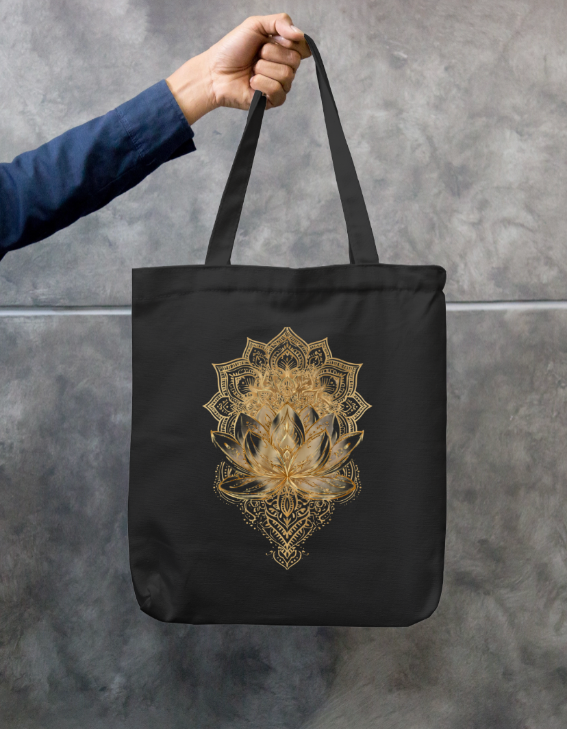 Aesthetic Design Tote Bag Zipper Tote Bag by @rd_digital_store