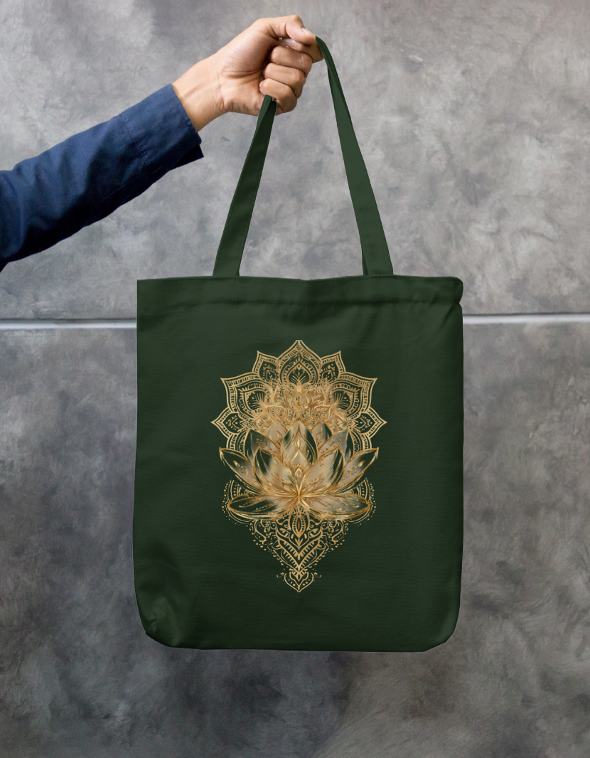 Aesthetic Design Tote Bag Zipper Tote Bag by @rd_digital_store