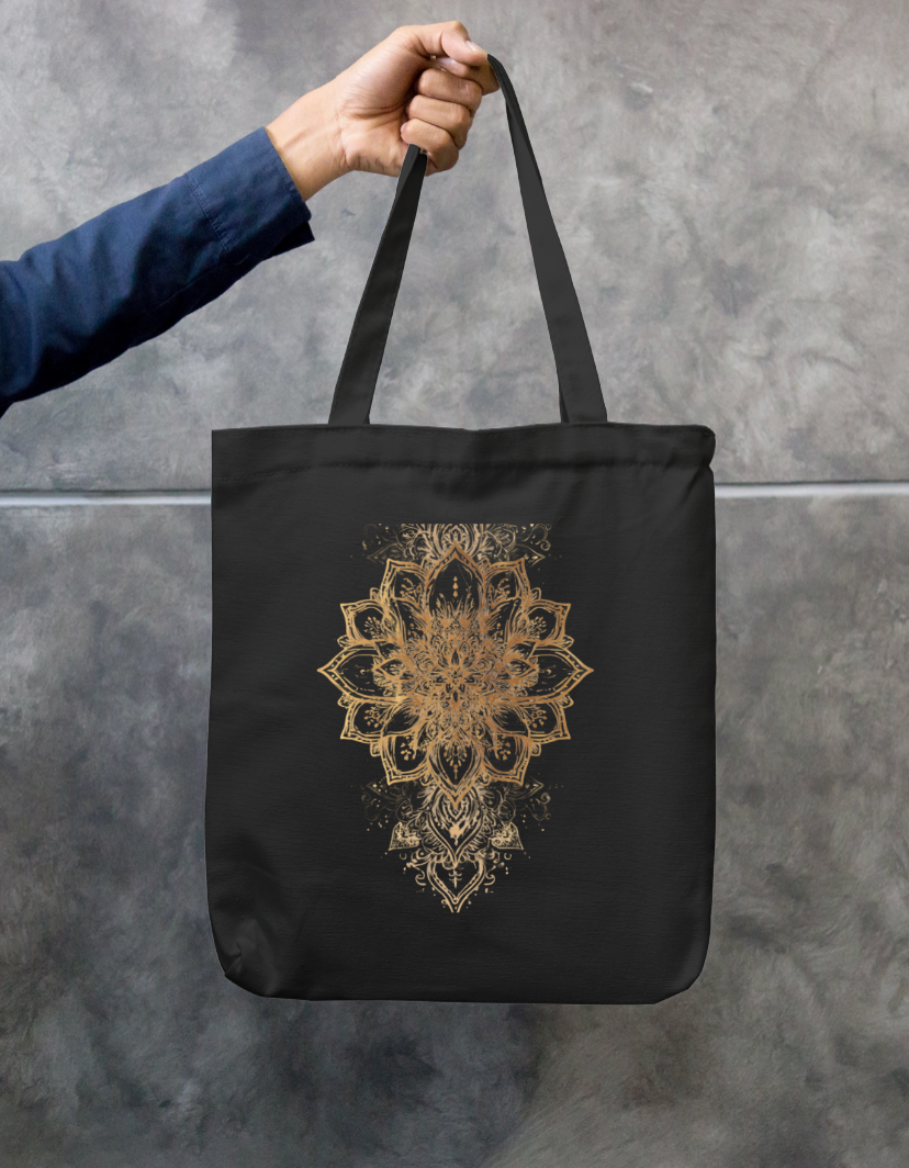 Aesthetic Design Tote Bag Zipper Tote Bag by @rd_digital_store